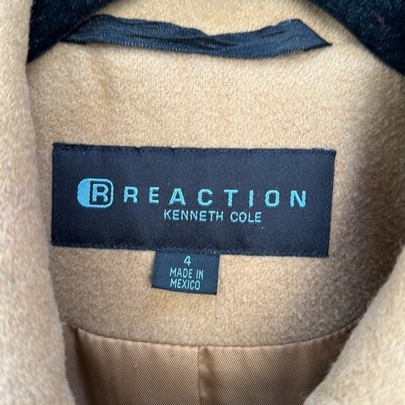 Camel colored Kenneth Cole Wool Blend Topcoat. - Picture 3 of 7